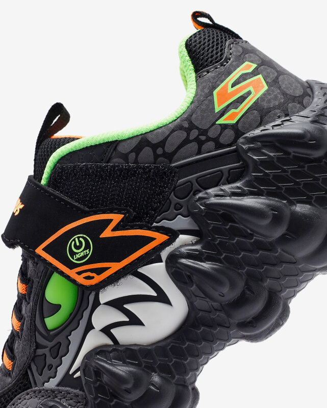 Skechers SKECH-O-SAURUS LİGHTS - RAPİD-DİNO SİYAH Çocuk Günlük Ayakkabı - 8