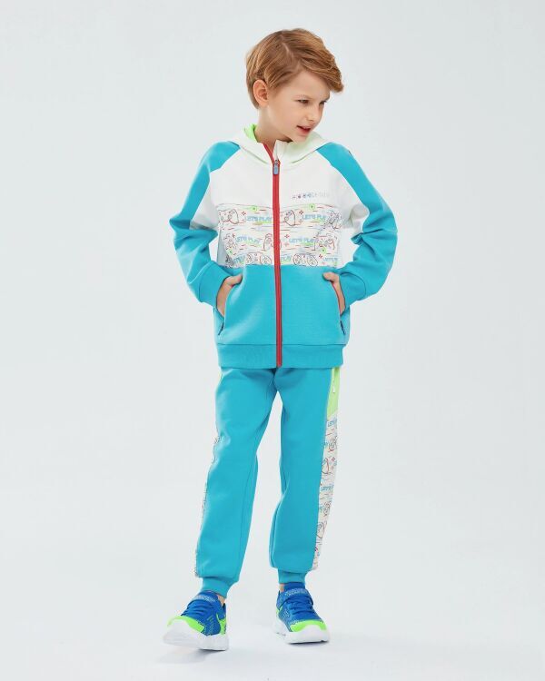 Skechers 2XI-Lock B Full Zip Hoodie Beyaz Çocuk Sweatshirt - Skechers (1)