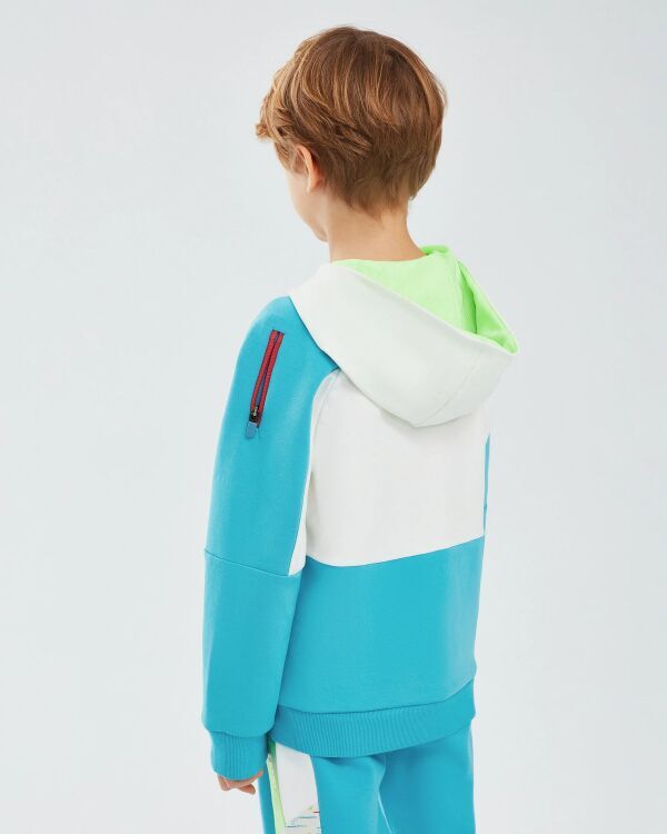 Skechers 2XI-Lock B Full Zip Hoodie Beyaz Çocuk Sweatshirt - 3