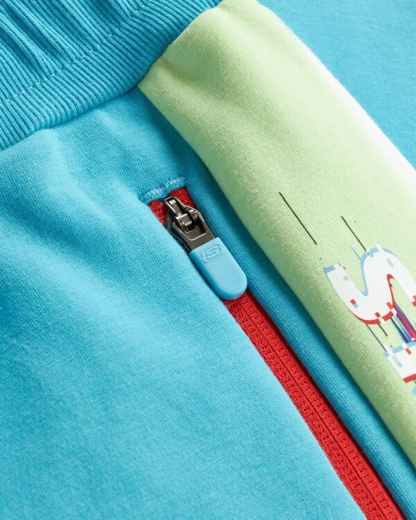 Skechers 2XI-Lock B Jogger Mavi Çocuk Eşofman Altı - 8