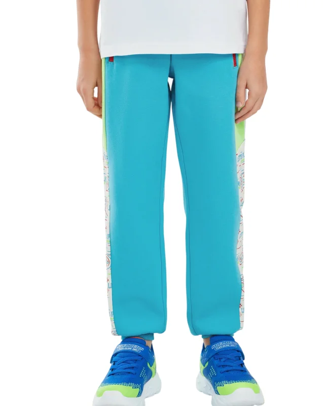 Skechers 2XI-Lock B Jogger Mavi Çocuk Eşofman Altı - 4