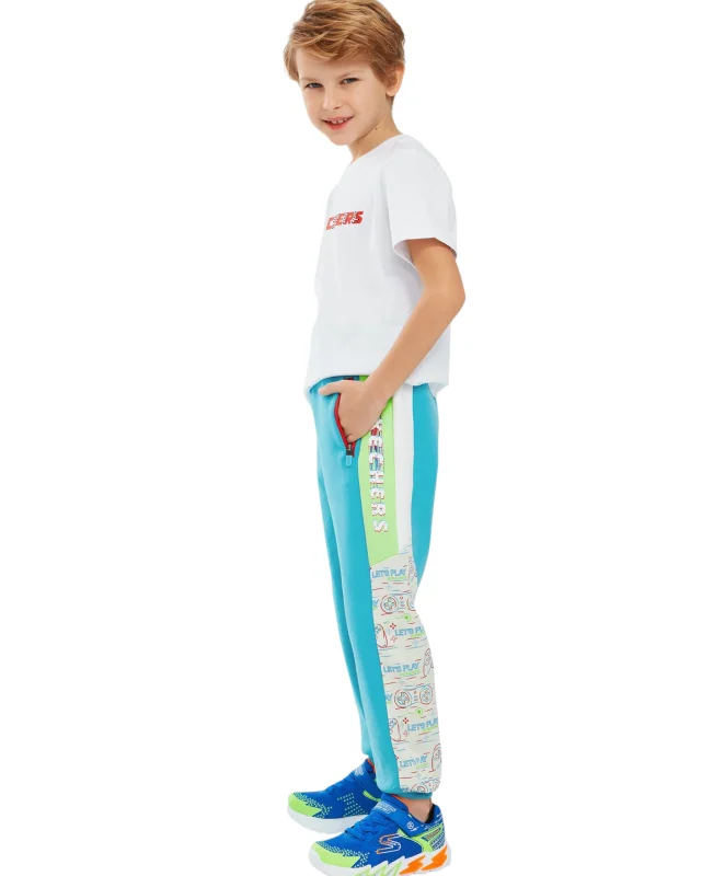 Skechers 2XI-Lock B Jogger Mavi Çocuk Eşofman Altı - 1