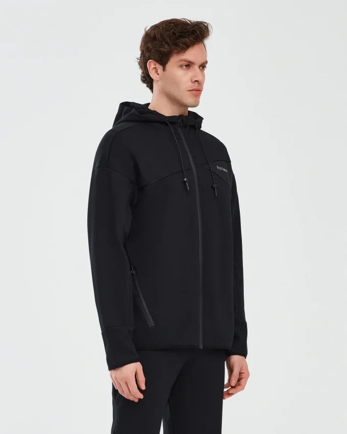 Skechers 2XI-Lock Full Zip Hoodie Siyah Erkek Sweatshirt - 2