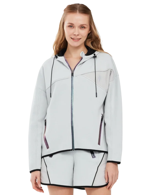 Skechers 2XI-Lock Full Zip Hoodie Gri Kadın Sweatshirt - 1