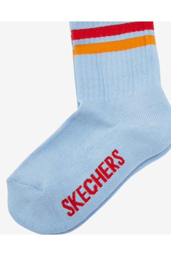 Skechers 3 Pack Crew Cut Half Terry Socks Renkli Çocuk Çorap S212320-900 - 3