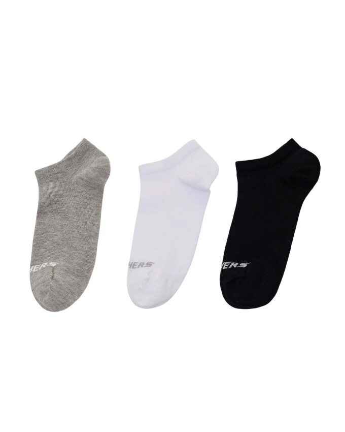 Skechers 3'lü Paket Essential Bilekli Siyah Unisex Çorap - 1