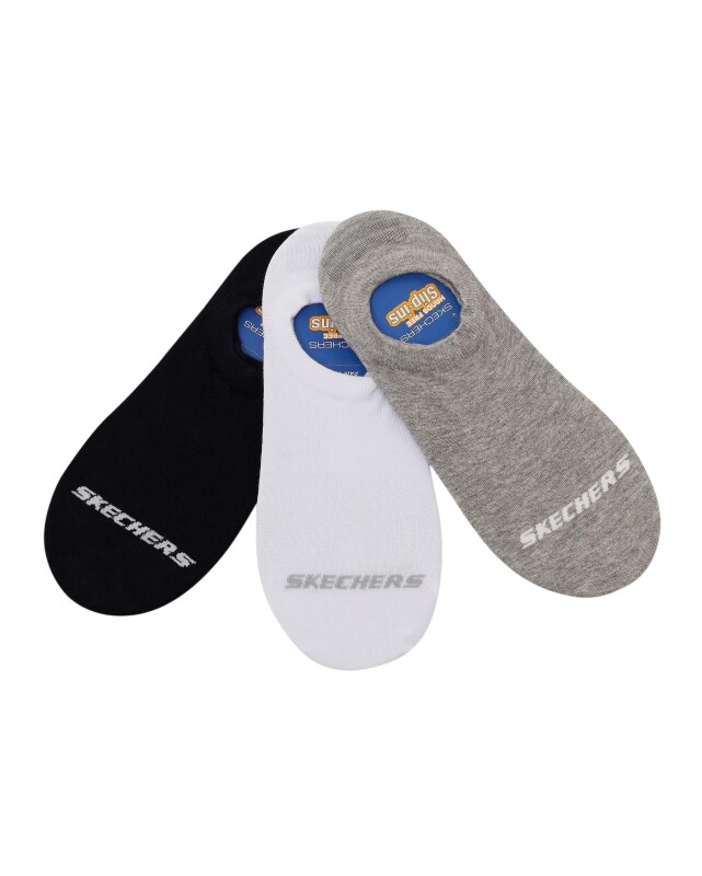 Skechers 3'lü Paket Essential Bileksiz Beyaz Unisex Çorap - Skechers