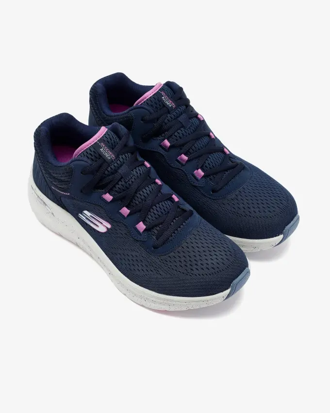 Skechers Arach Fit 2.0-Rainy Days Lacivert Kadın Günlük Ayakkabı - 6