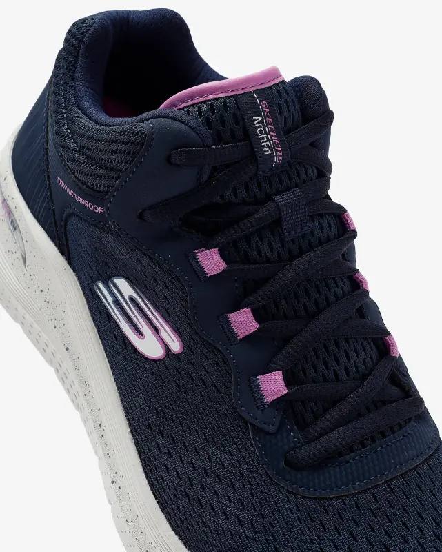 Skechers Arach Fit 2.0-Rainy Days Lacivert Kadın Günlük Ayakkabı - 7