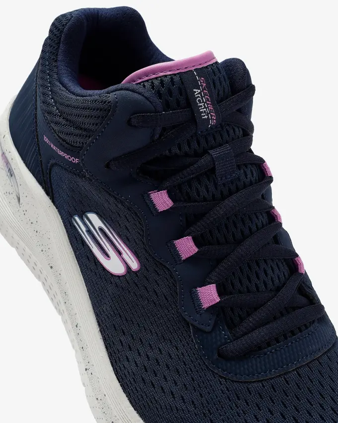 Skechers Arach Fit 2.0-Rainy Days Lacivert Kadın Günlük Ayakkabı - 7