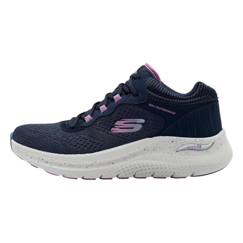 Skechers Arach Fit 2.0-Rainy Days Lacivert Kadın Günlük Ayakkabı - Skechers