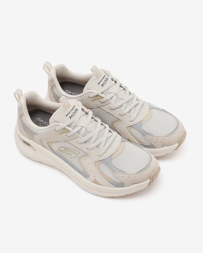 Skechers Arch Fit 2.0 Bej Kadın Günlük Ayakkabı - 4