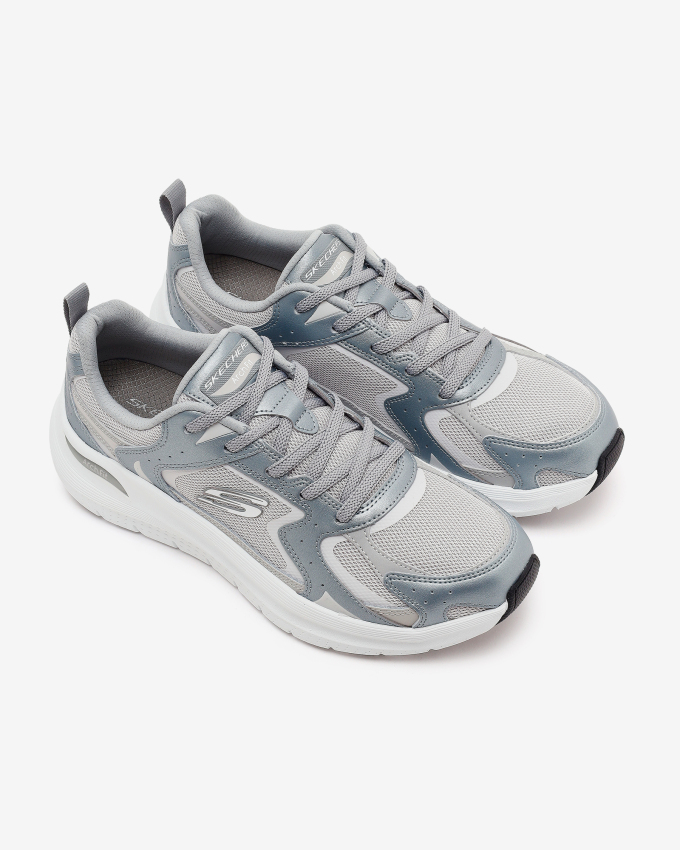 Skechers Arch Fit 2.0 Gri Erkek Günlük Ayakkabı - 4