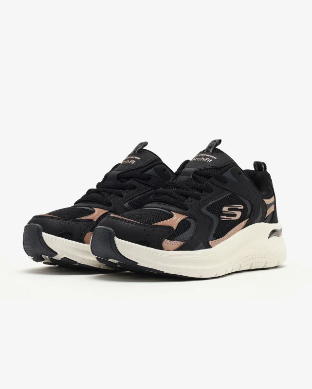 Skechers Arch Fit 2.0 Vintage Luxe Siyah Kadın Günlük Ayakkabı - 5