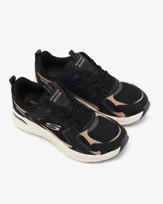 Skechers Arch Fit 2.0 Vintage Luxe Siyah Kadın Günlük Ayakkabı - 3