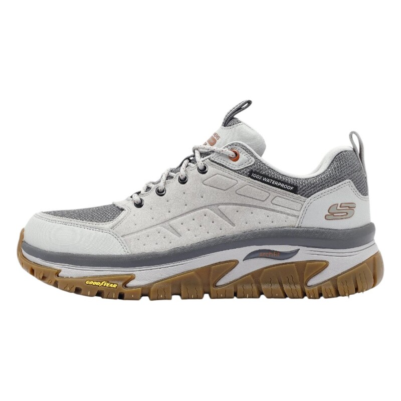 Skechers Arch Fit Road Walker Gri Erkek Outdoor Ayakkabı - 1