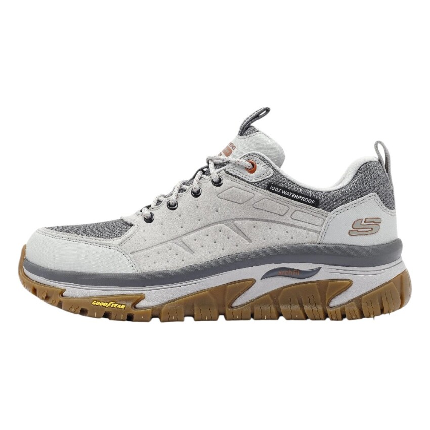 Skechers Arch Fit Road Walker Gri Erkek Outdoor Ayakkabı - 1