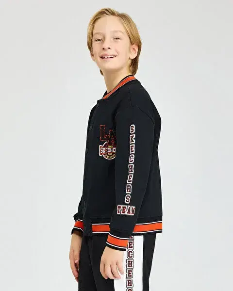 Skechers B 2XI-Lock Bomber Siyah Çocuk Mont - 3