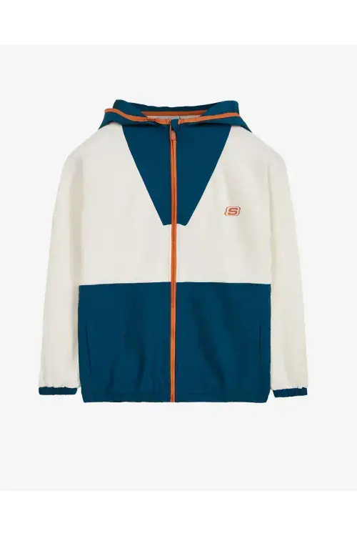 Skechers 2XI-Lock Half Zip Sweatshirt Beyaz Çocuk Sweatshirt - 1