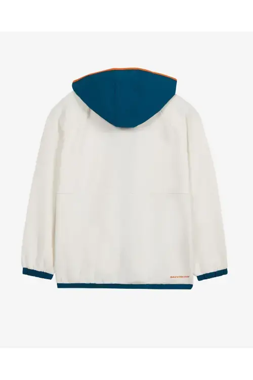 Skechers 2XI-Lock Half Zip Sweatshirt Beyaz Çocuk Sweatshirt - 2