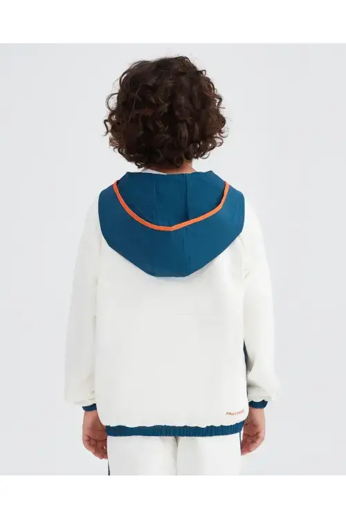 Skechers 2XI-Lock Half Zip Sweatshirt Beyaz Çocuk Sweatshirt - 5