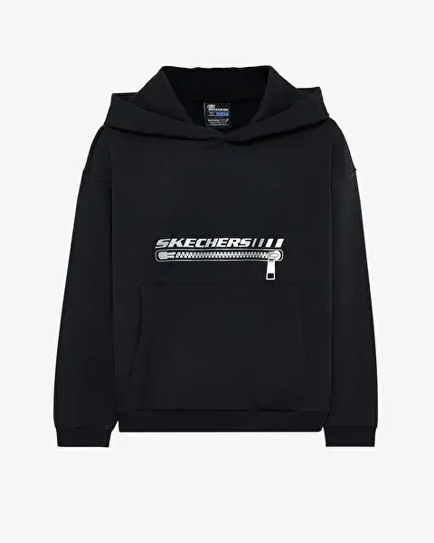 Skechers 2XI-Lock Hoodie Sweatshirt Siyah Çocuk Sweatshirt - 1