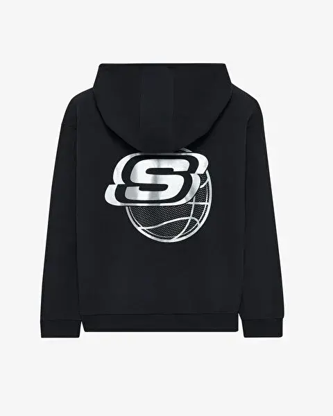Skechers 2XI-Lock Hoodie Sweatshirt Siyah Çocuk Sweatshirt - 2