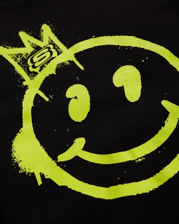 Skechers Heavy Weight Fleece Hoodie Siyah Çocuk Sweatshirt - 4