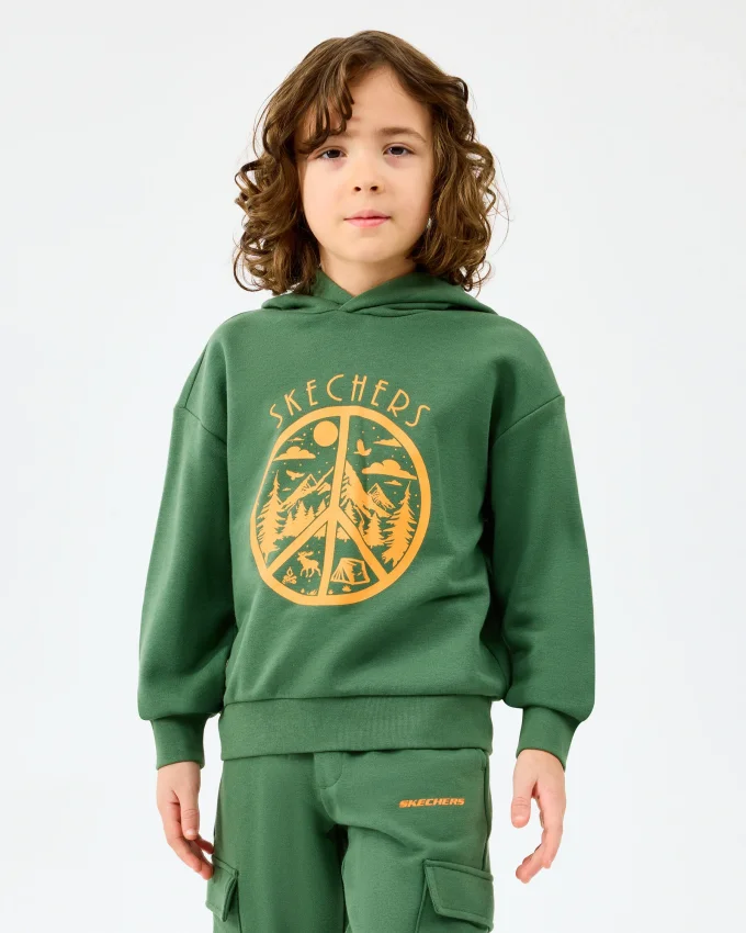 Skechers B Lw Fleece Haki Çocuk Sweatshirt - 5