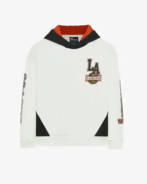 Skechers Fleece Hoodie Beyaz Çocuk Sweatshirt - 1