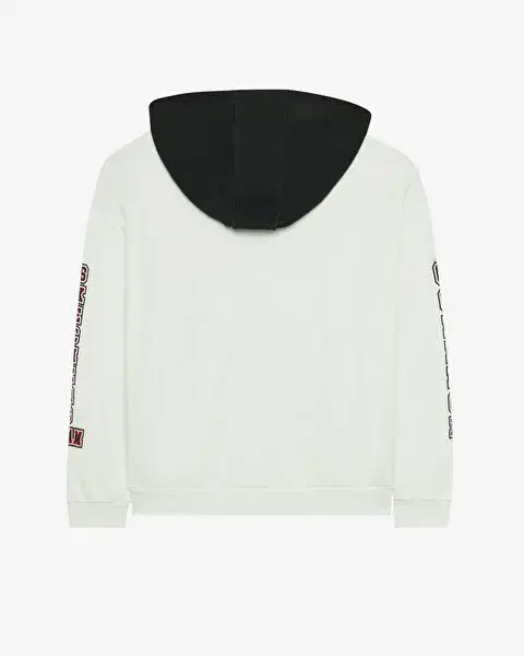 Skechers Fleece Hoodie Beyaz Çocuk Sweatshirt - 2