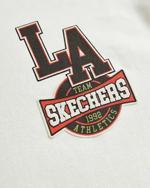 Skechers Fleece Hoodie Beyaz Çocuk Sweatshirt - 4