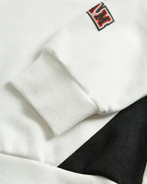 Skechers Fleece Hoodie Beyaz Çocuk Sweatshirt - 5