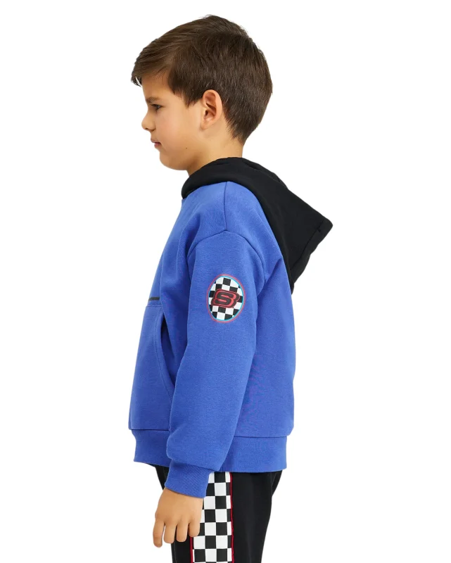 Skechers Fleece Hoodie Mavi Çocuk Sweatshirt - 2
