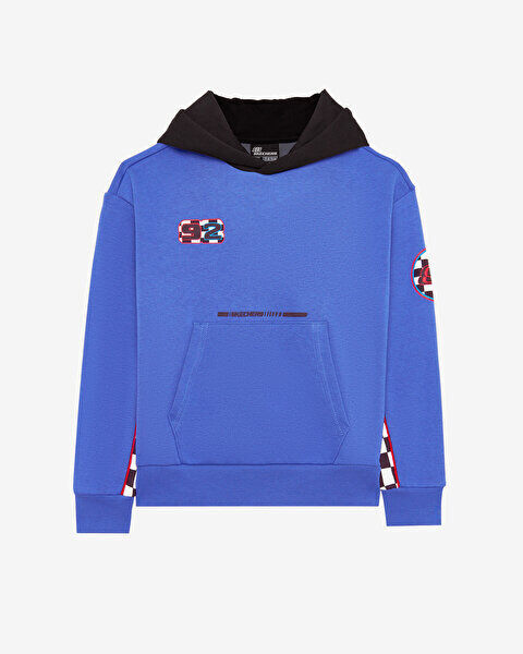 Skechers Fleece Hoodie Mavi Çocuk Sweatshirt - 1