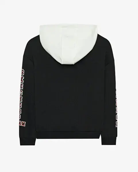 Skechers Fleece Hoodie Siyah Çocuk Sweatshirt - 2