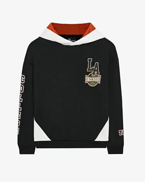 Skechers Fleece Hoodie Siyah Çocuk Sweatshirt - 1