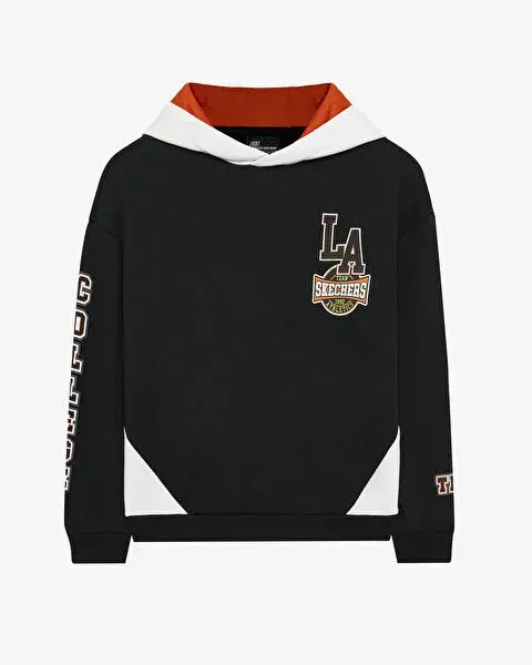 Skechers Fleece Hoodie Siyah Çocuk Sweatshirt - Skechers