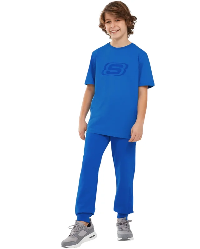 Skechers B LW Fleece Jogger Mavi Çocuk Eşofman Altı 