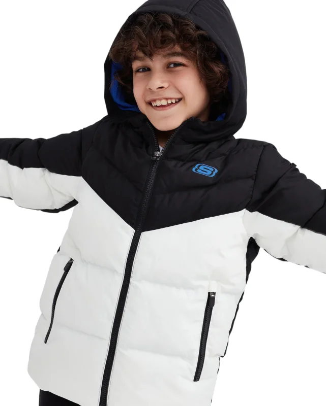 Skechers Outerwear Padded Beyaz Çocuk Mont - Skechers (1)
