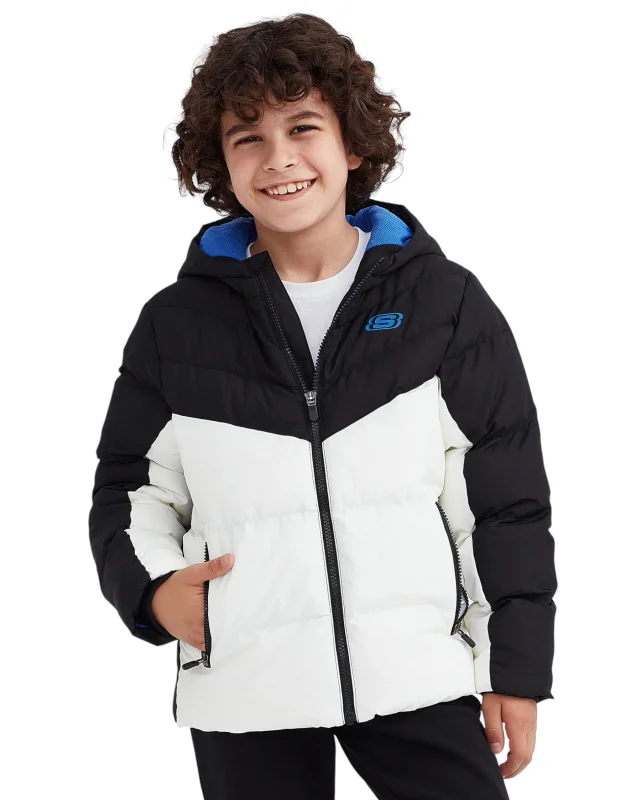 Skechers Outerwear Padded Beyaz Çocuk Mont - 1