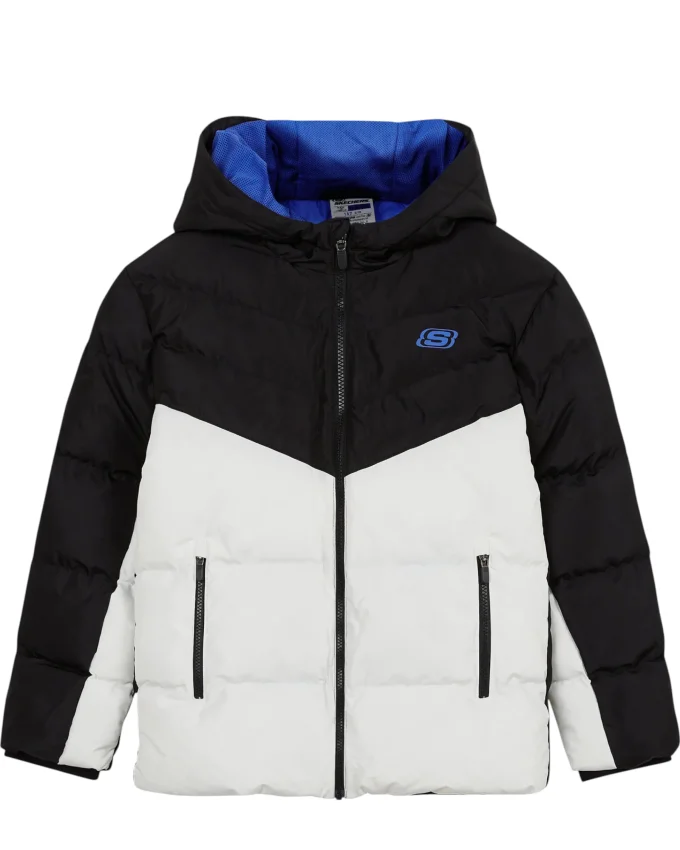 Skechers Outerwear Padded Beyaz Çocuk Mont - 4