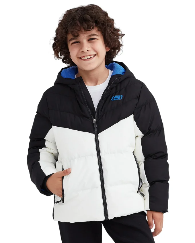 Skechers Outerwear Padded Beyaz Çocuk Mont - 1