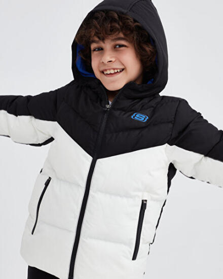 Skechers B Outerwear Padded Jacket BEYAZ Çocuk Mont - 2