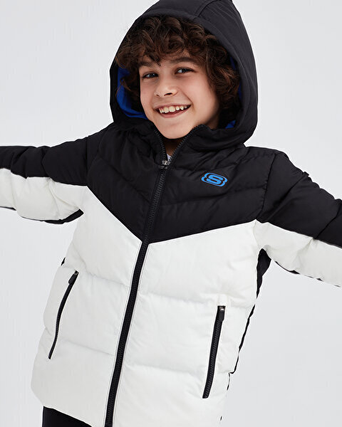 Skechers Outerwear Padded Beyaz Çocuk Mont - Skechers (1)