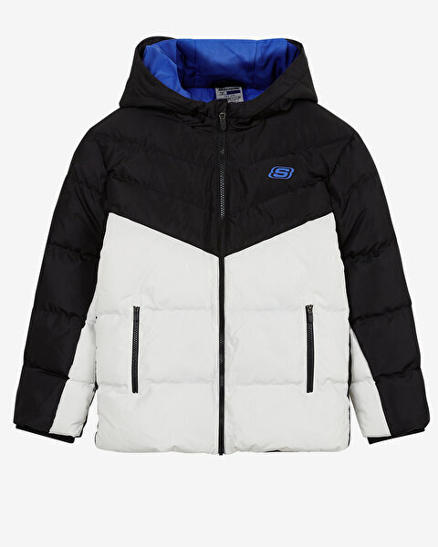 Skechers Outerwear Padded Beyaz Çocuk Mont - 4