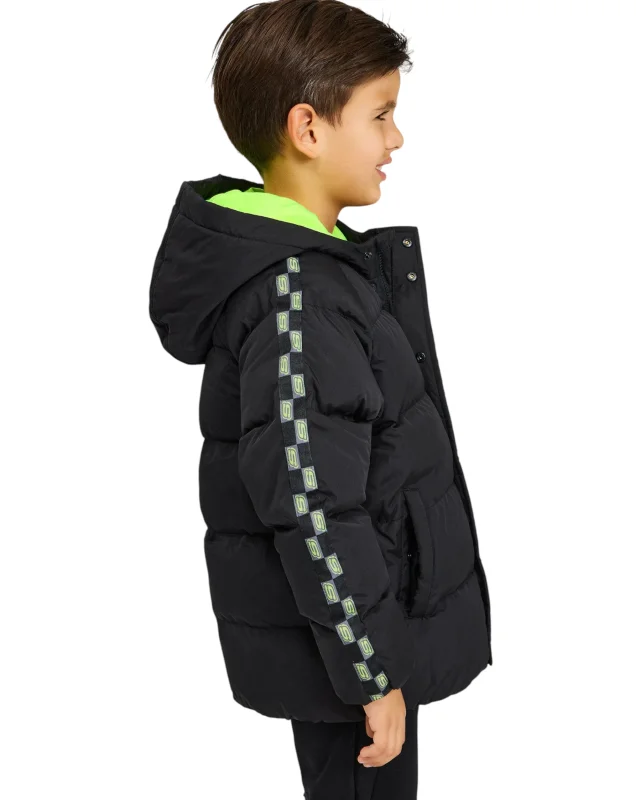 Skechers Outerwear Padded Siyah Çocuk Mont - 4