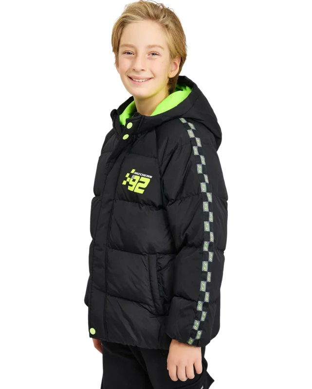 Skechers Outerwear Padded Siyah Çocuk Mont - 2