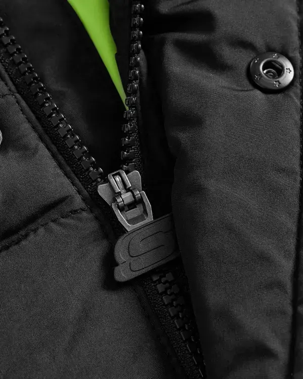 Skechers Outerwear Padded Siyah Çocuk Mont - 3