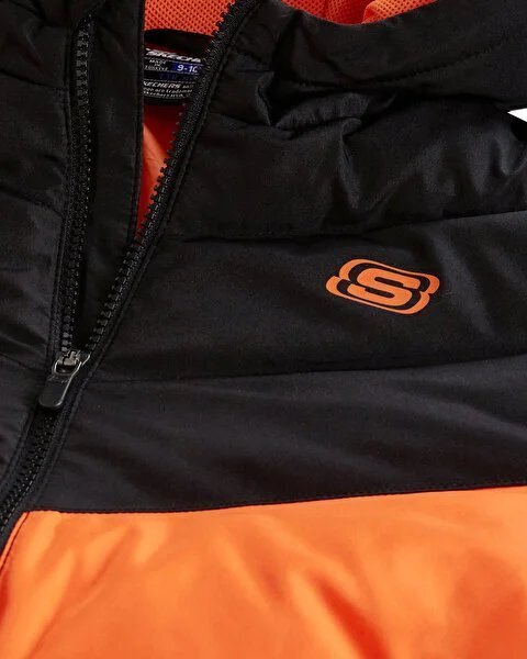 Skechers Outerwear Padded Turuncu Çocuk Mont - 7